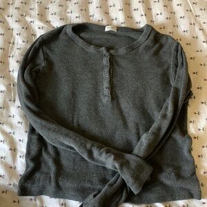 Long sleeve brandy shirt